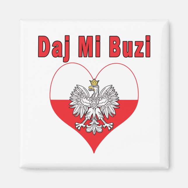 Imán Daj Mi Buzi Eagle Heart (Frente)