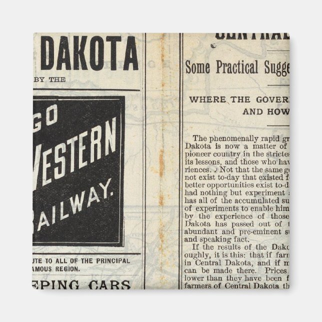 Imán Dakota Central (Frente)