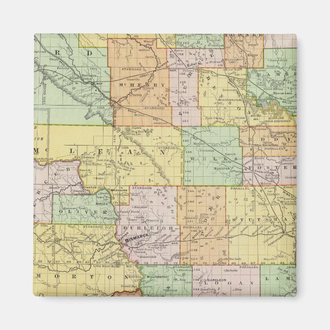 Imán Dakota del Norte (Frente)