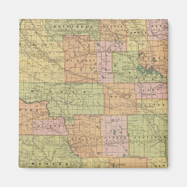 Imán Dakota del Norte (Frente)