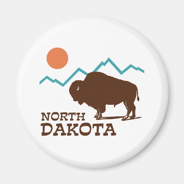 Imán Dakota del Norte (Frente)