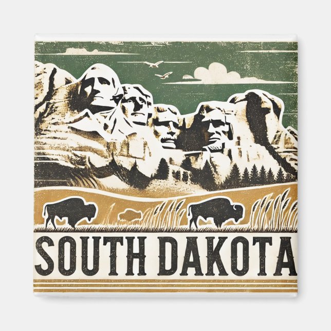 Imán Dakota del Sur (Frente)