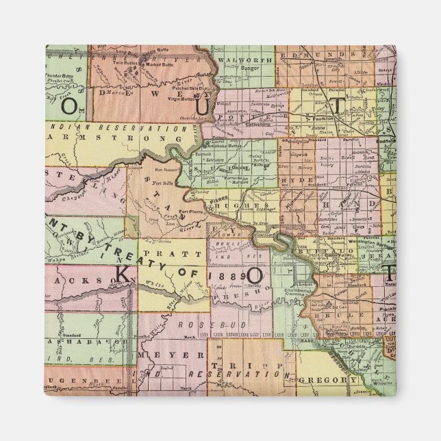 Imán Dakota del Sur (Frente)