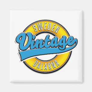 Imán Dalarna Suecia vintage