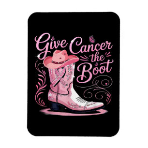 Imán Dale la bota al cáncer de seno lazo rosa