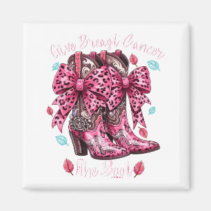 Imán Dale la Bota al Cáncer de Seno Nk Cowgirl Western 