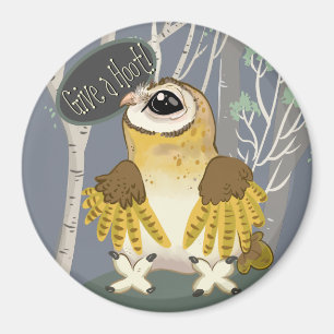 Imán ¡Dale un Hoot! Barn Owl