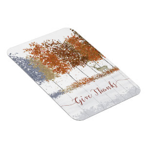 Imán Dales gracias árboles de Acción de Gracias y cierv