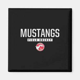 Imán Dallas Center-grimes Mustangs Logo Hockey sobre Cé
