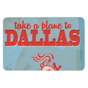 Imán Dallas Vintage Travel Poster