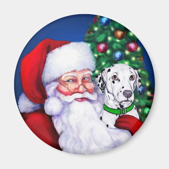 Imán Dalmacia de Santa al Navidad (Frente)