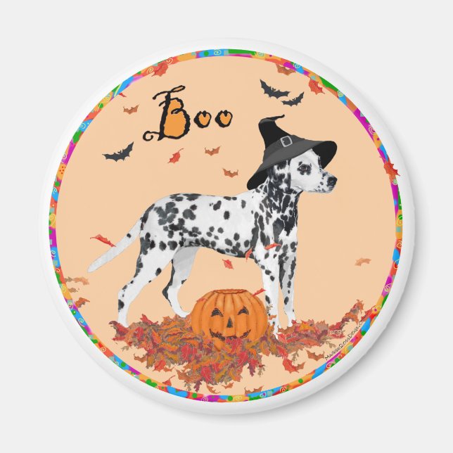 Imán Dálmata de Halloween (Frente)