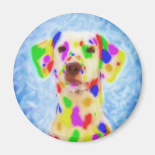 Imán Dalmatian del arco iris