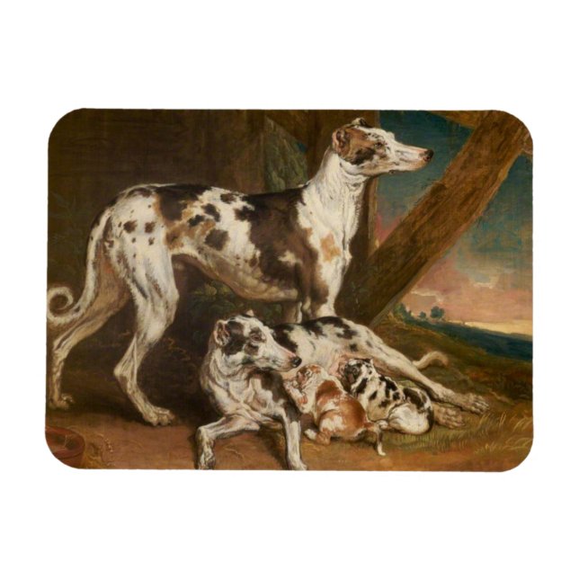 Imán Dalmatian Dogs (por James Ward) (Horizontal)