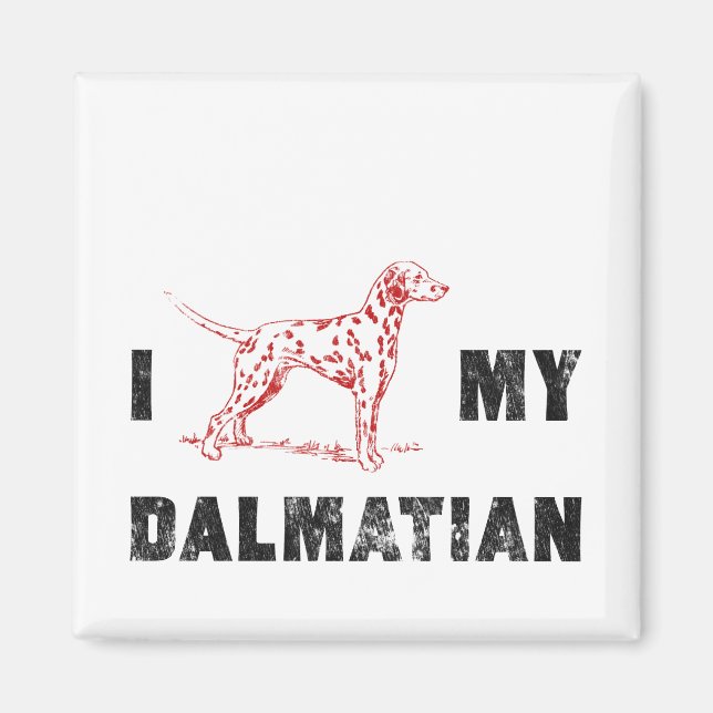 Imán Dalmatian mi Dalmatian (Frente)
