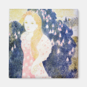 Imán Dama con vestido rosa, Maurice Denis