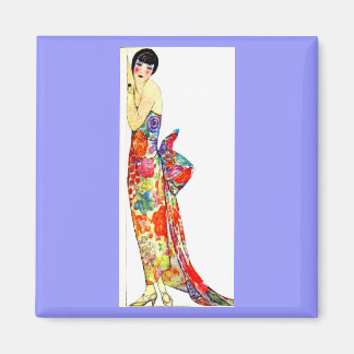 Imán Dama de Art Deco en traje formal