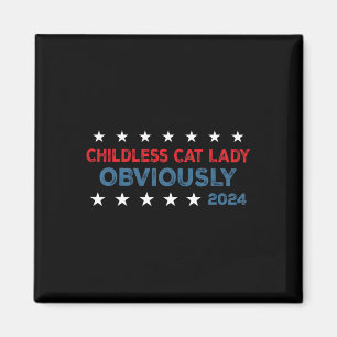 Imán Dama de gato sin hijos, obviamente divertida en 20