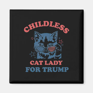 Imán Dama De Gato Sin Hijos Para Las Elecciones De Trum
