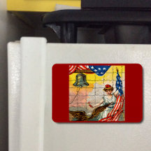 Dama de la Vintage, águila, bandera y libertad Cam