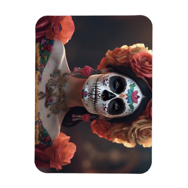 Imán Dama de los muertos (Vertical)