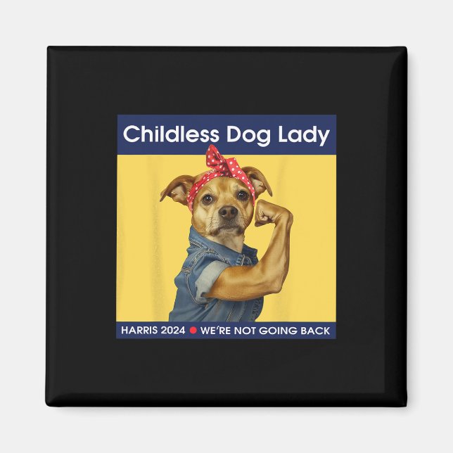 Imán Dama de perro Kamala-harris 2024 (Frente)