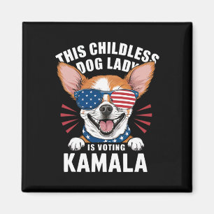 Imán Dama de perro sin hijos vota por Kamala-harris 202