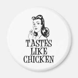 Imán Dama de retro de pollo