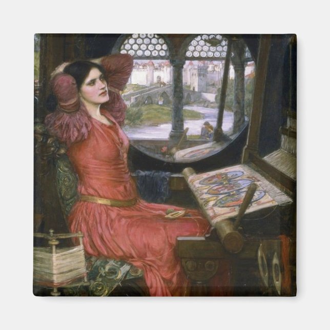 Imán Dama de Shalott de Waterhouse (Frente)