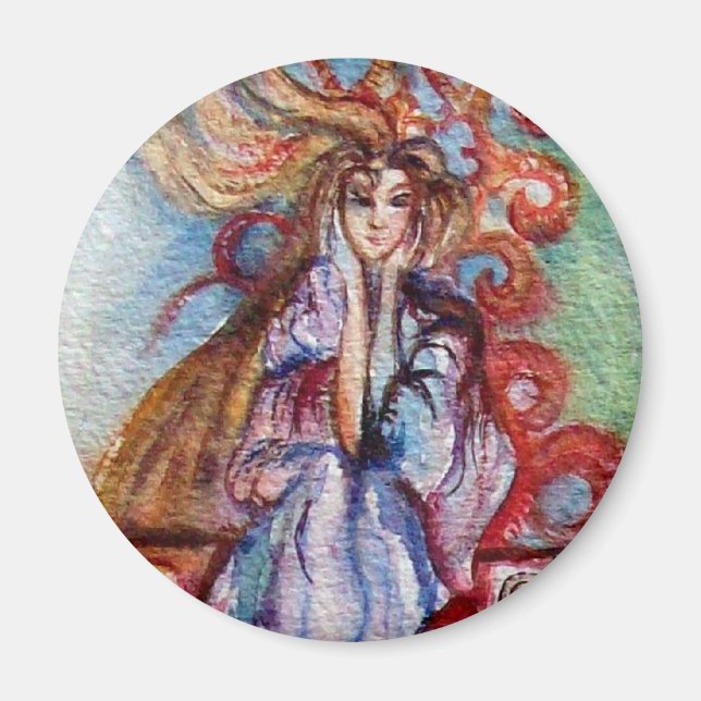 Imán DAMA DEL LAGO, Mágica y Misterio (Frente)