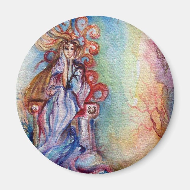 Imán DAMA DEL LAGO, Mágica y Misterio (Frente)