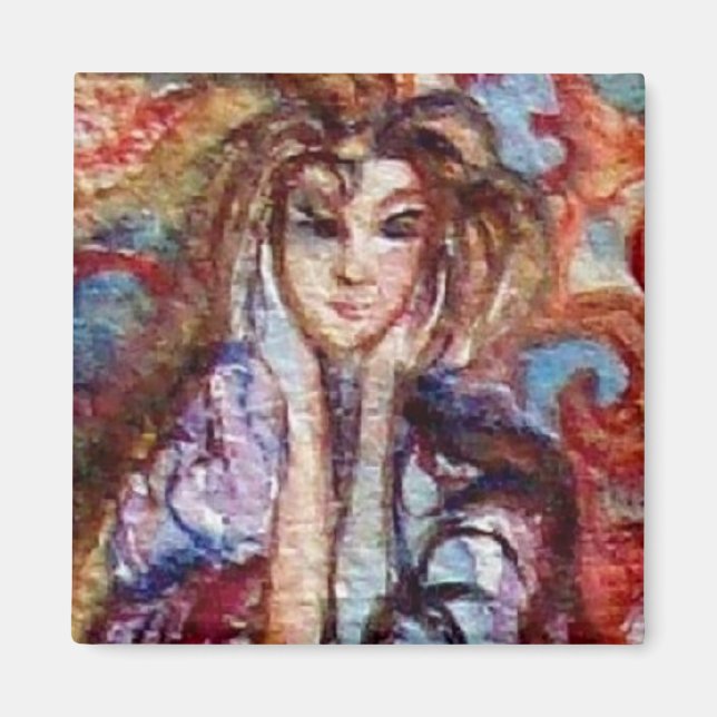 Imán DAMA DEL LAGO, Mágica y Misterio (Frente)