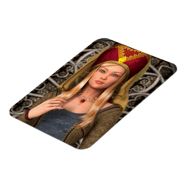 Imán Dama Medieval (Lado Izquierdo)