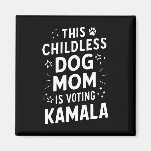 Imán Dama Perro Votando Kamala Harris Mamá Perro Vota A