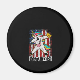 Imán Dama Postal Unicornio de Maíz Dama Postal Divertid