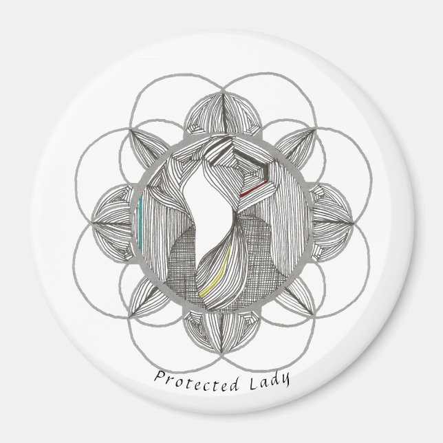 Imán Dama protegida (Frente)