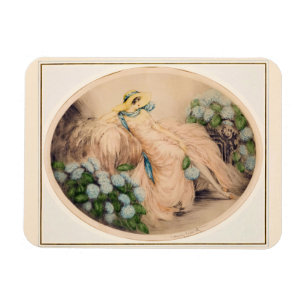 Imán Dama rosa de Louis Icart