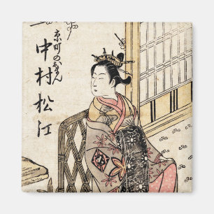 Imán Dama y niño de ukiyo-e japonesa