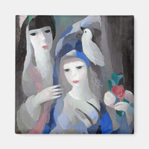 Imán Dama y paloma, Marie Laurencin