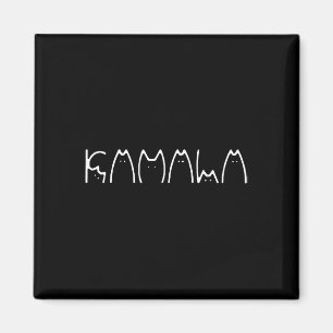 Imán Damas De Kamala Harris Cat Lettering 2024 Electi