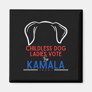 Imán Damas De Perro Sin Hijos Divertidas Votan Por Kama