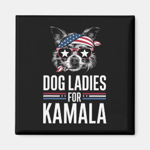 Imán Damas Para Kamala, Perro Gracioso 2024