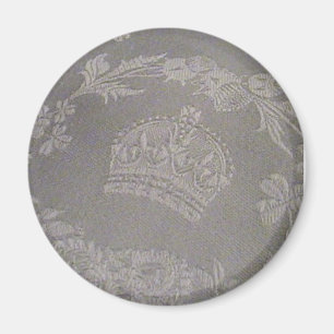 Imán Damasco antiguo irlandés con corona real