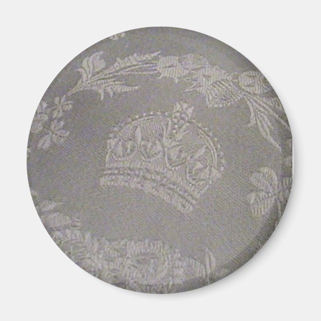 Imán Damasco antiguo irlandés con corona real (Frente)