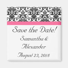 Imán Damasco blanco y rosado de Fuchsia victoriana