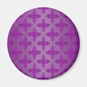 Imán Damasco de Dos Tonos Morado