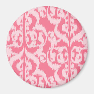 Imán Damasco del Moorish de Ikat - sombras del rosa