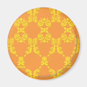 Imán Damasco naranja-amarillo