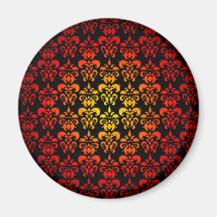 Imán Damasco rojo, amarillo y negro