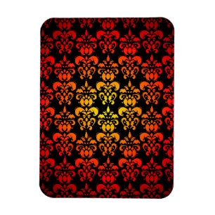 Imán Damasco rojo, amarillo y negro
